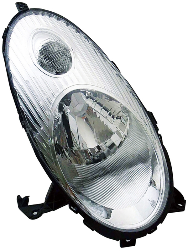 H4 Headlight Chrome RIGHT TYC for Nissan Micra k12 0307
