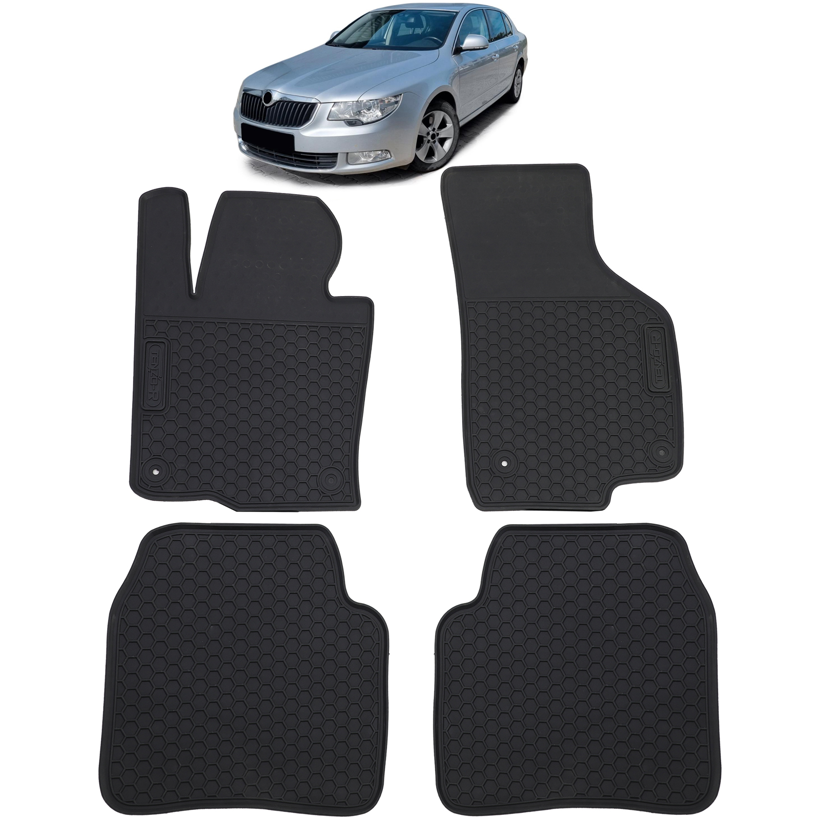 Auto Gummi Fußmatten Schwarz Premium Set passt für BMW E90 E91 Limousine  Touring kaufen