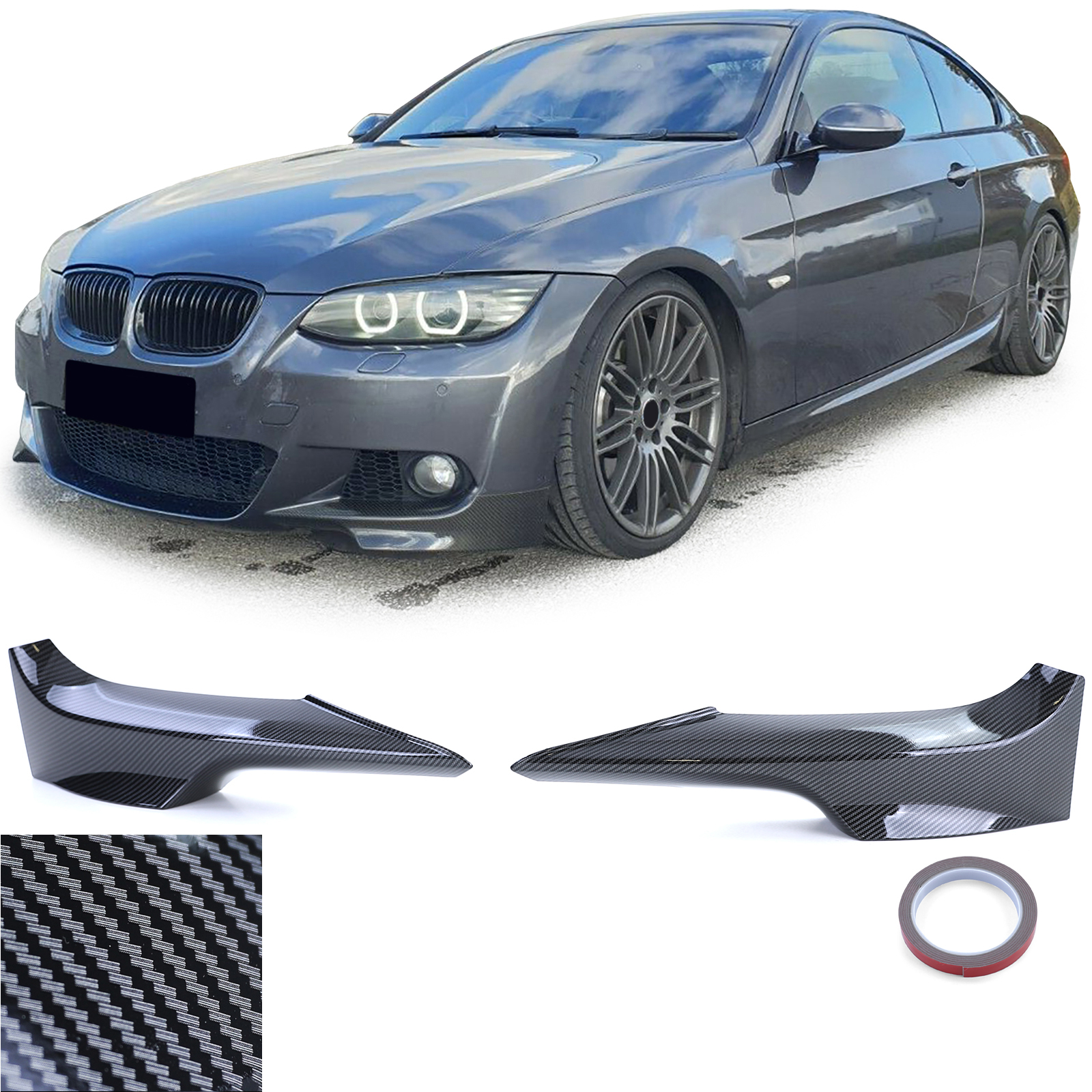 2 Stück Front stoßstange Lippen splitter Body Kit für BMW 1er F20