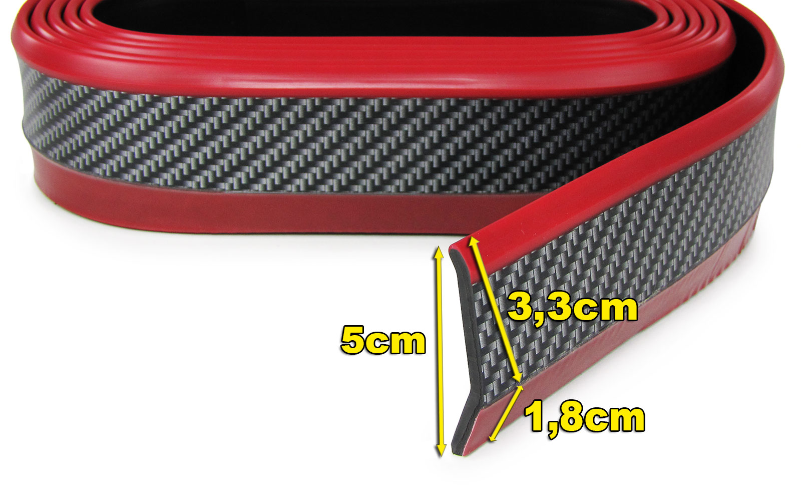 Front Spoiler Lippe Seiten Schweller universal flexibel 2,5mx6,5cm schwarz  kaufen