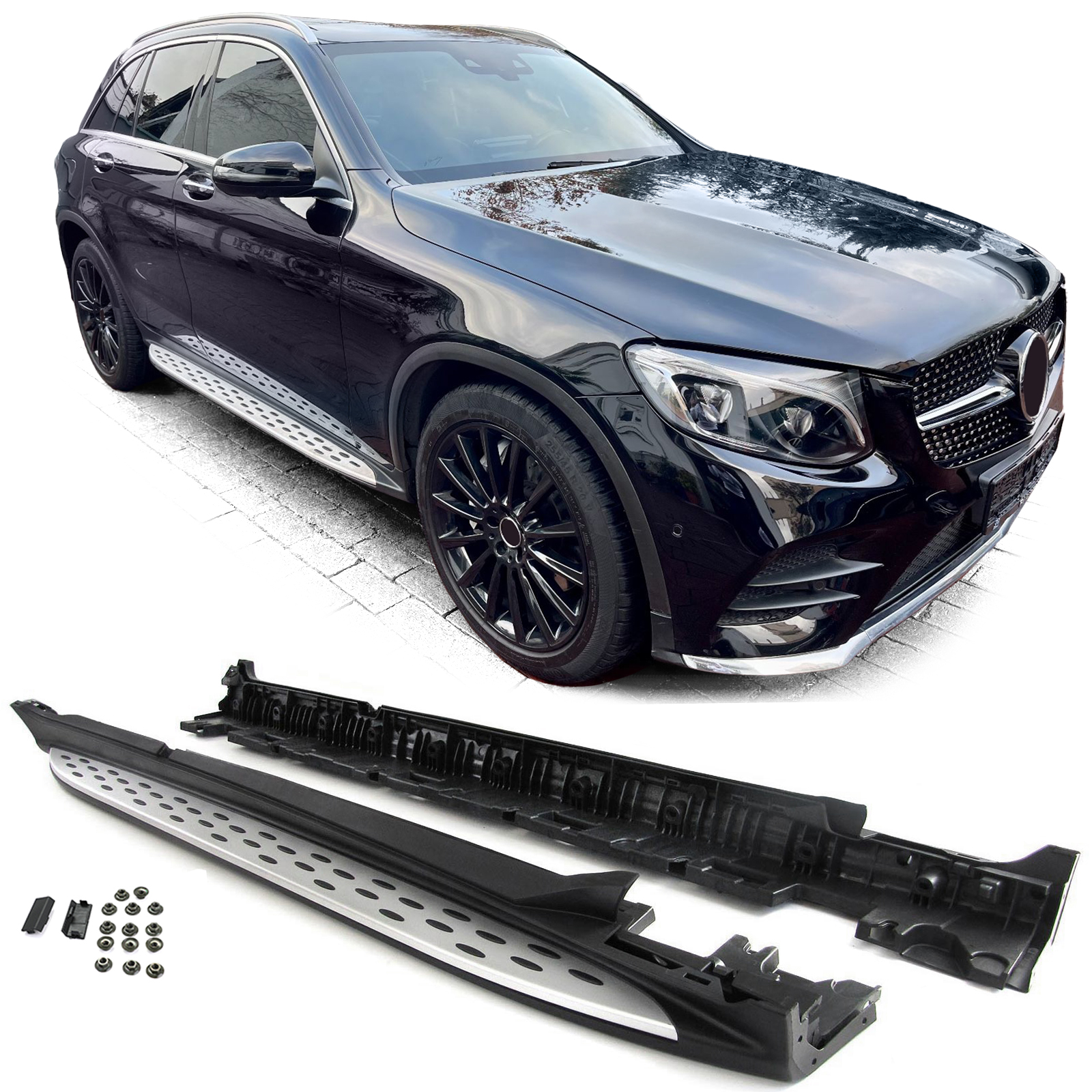 Dachspoiler Heckspoiler Schwarz Glanz für Mercedes GLC SUV X253 ab 15 kaufen