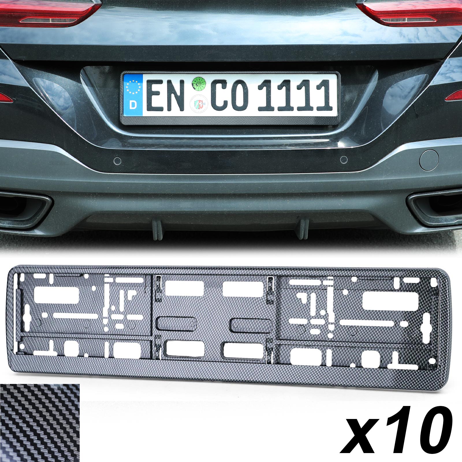 Kennzeichen Nummernschildhalter für Sport Stoßstange passt für BMW