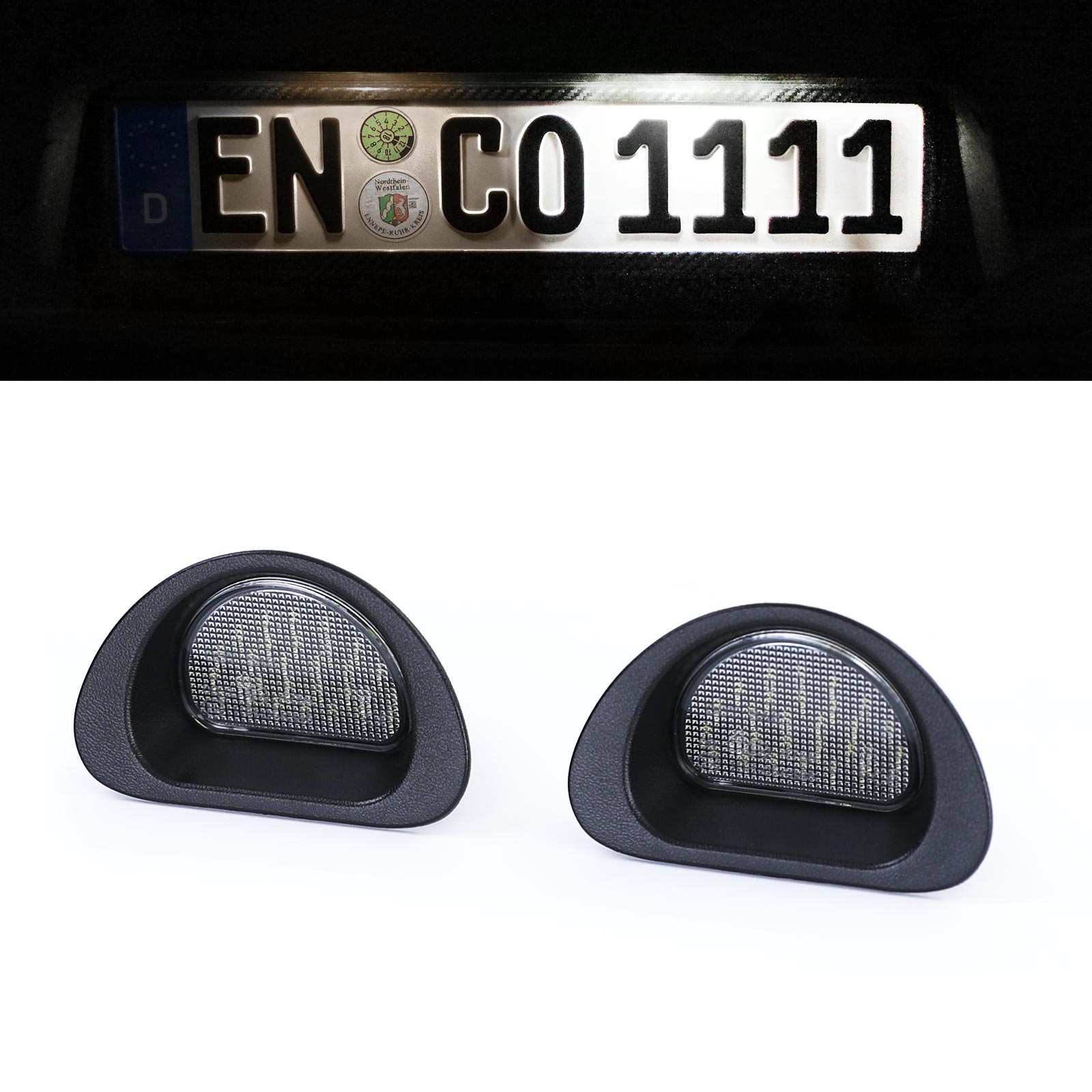 LED Kennzeichenbeleuchtung Weiß 6000K für Peugeot 107 05-14 Citroen C1  05-14 kaufen