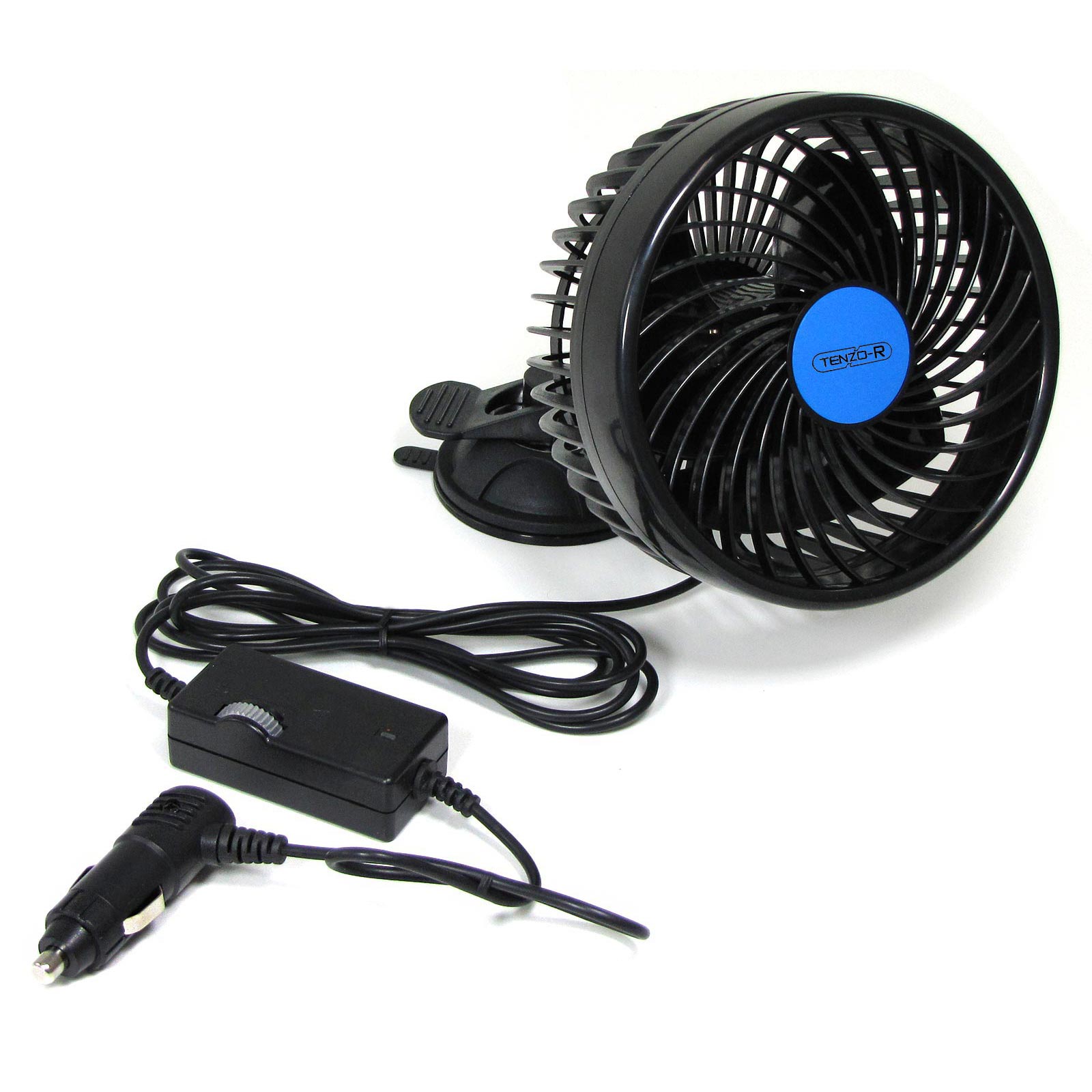 Mini-Elektroauto-Lüfter, 12 V, 360 Grad drehbar, starker Wind, Auto-Lüfter,  Auto-Klimaanlage, geräuscharm, tragbar, Luft-Auto-Lüfter