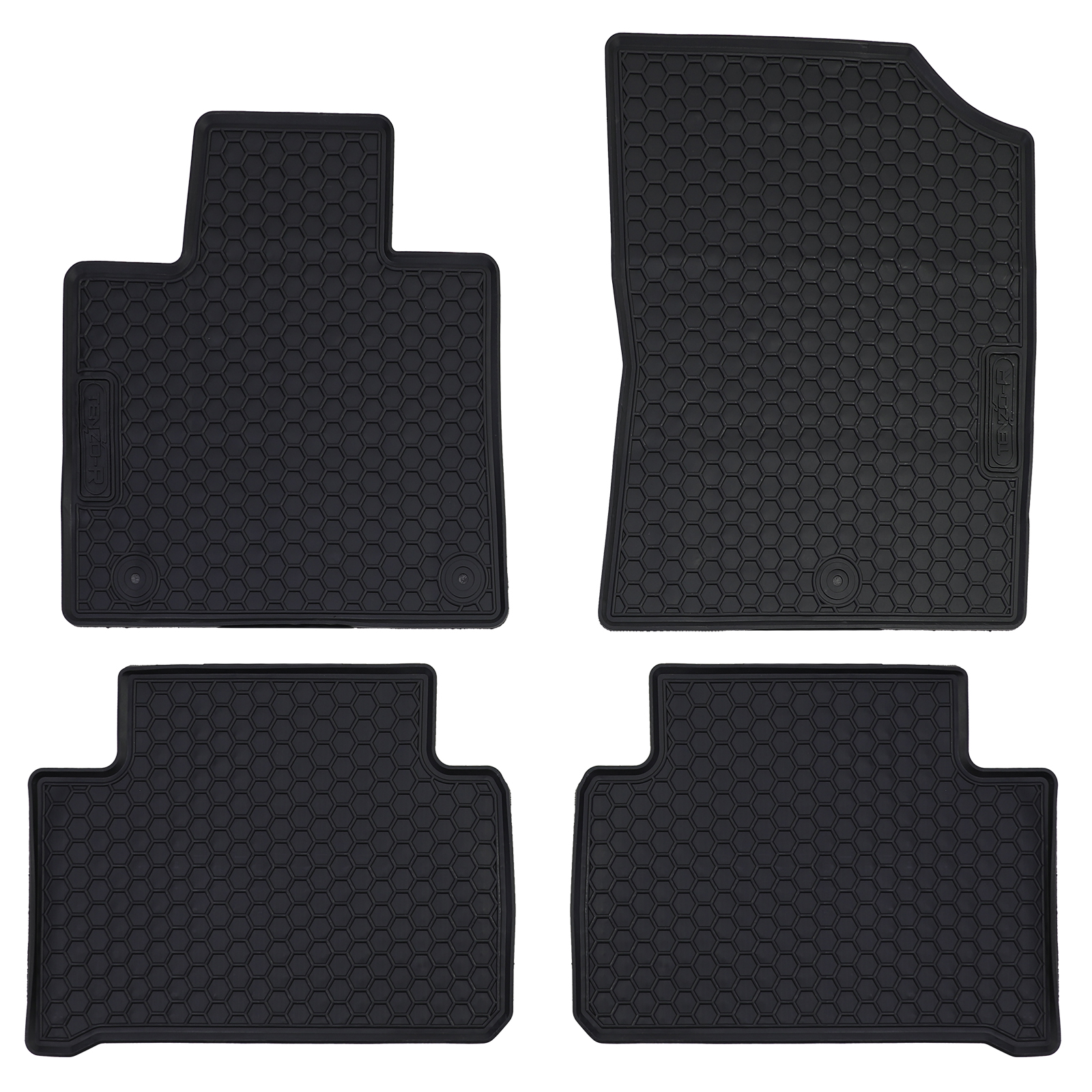 Auto Gummi Fußmatten Schwarz Premium Set für Kia Sorento MQ4 ab 2020