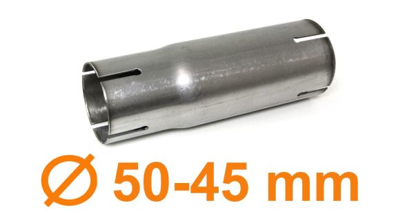 Edelstahl 54mm auf 53mm Adapter Auspuffanlage Auspuff Rohr Reduzierstück 