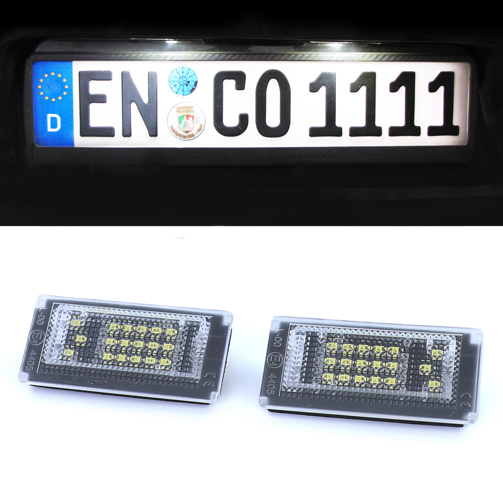 2x passend für BMW R56 Mini Cooper LED Kennzeichenbeleuchtung Modul  kaltweiß