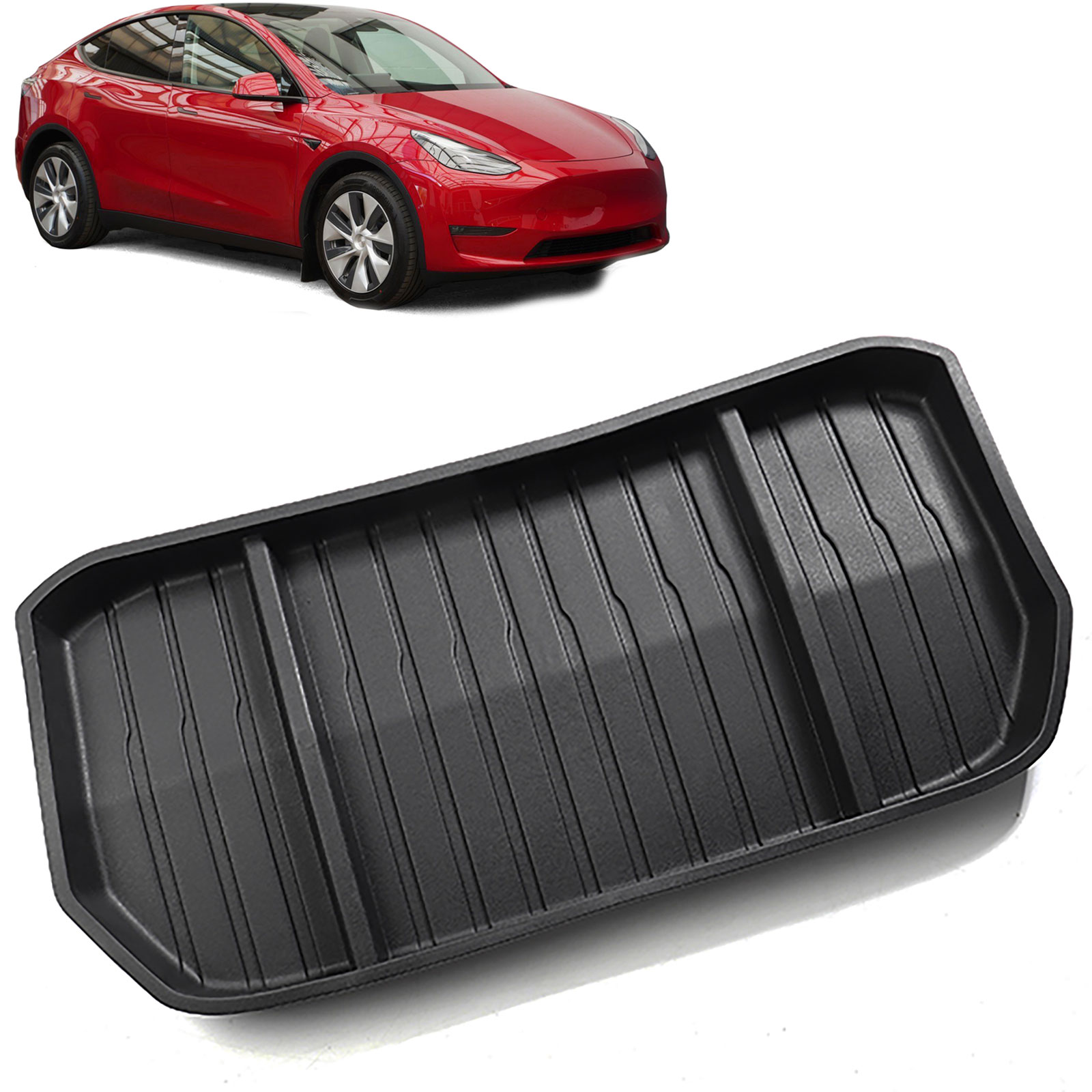 Tesla Model Y: Kofferraummatte, Kofferraumauskleidung (Premium