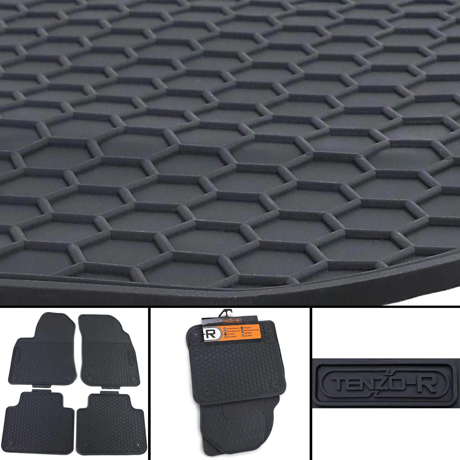 passend für Audi Q7 II Gummifußmatten Fußmatten ab Baujahr 2015