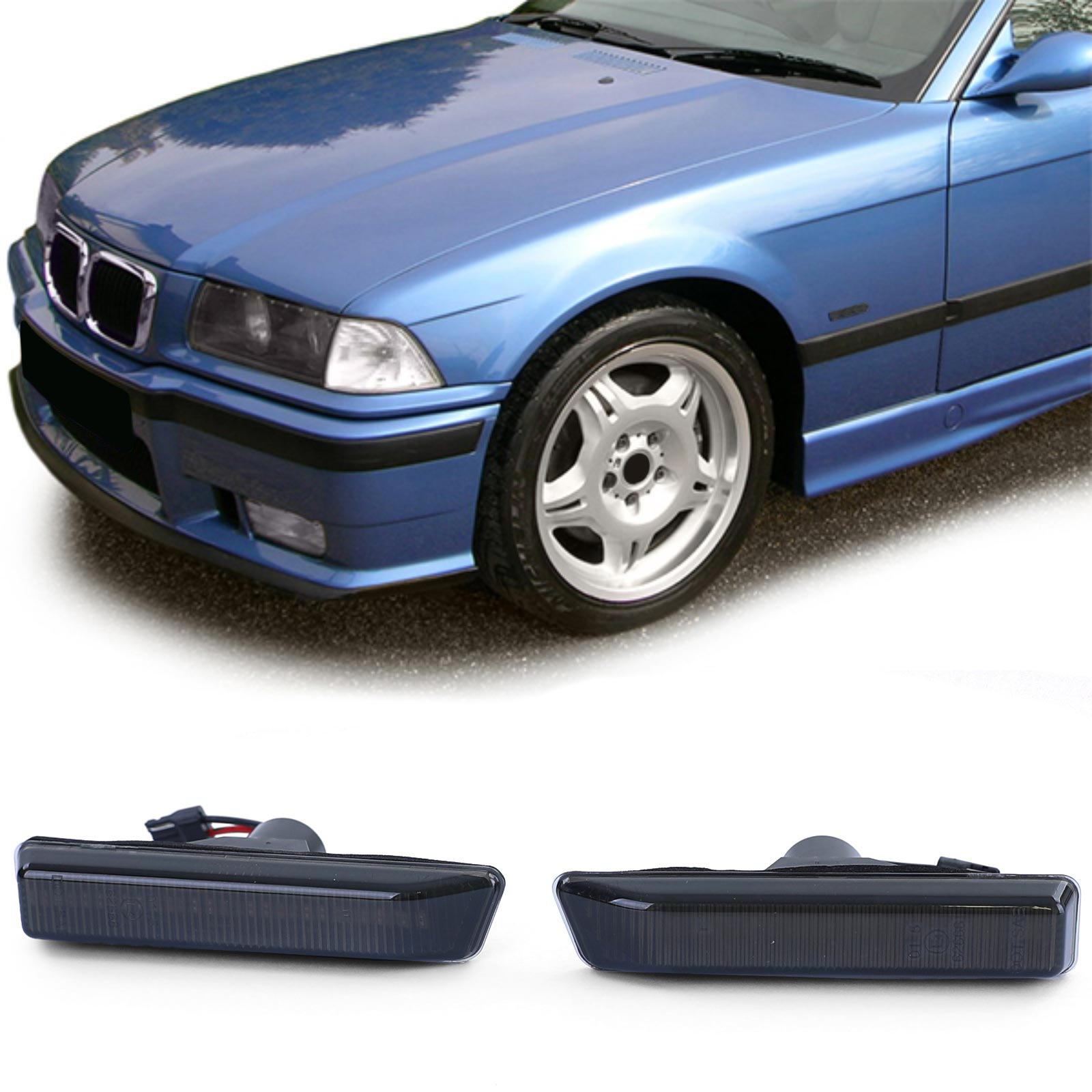 LED Seitenblinker Schwarz Smoke Paar passend für BMW 3er E36 96-00 X5 E53  00-07 kaufen