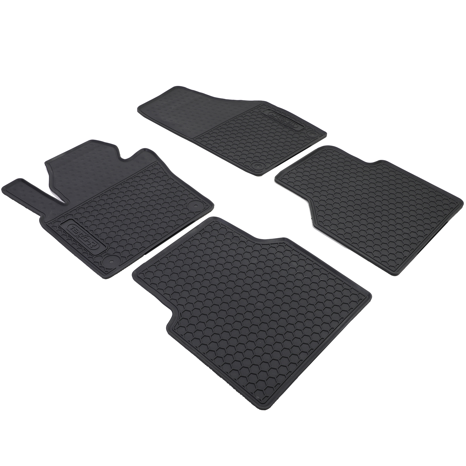 kh Teile Gummimatten passend für Tiguan Gummi Fußmatten 4-teilig schwarz :  : Auto & Motorrad