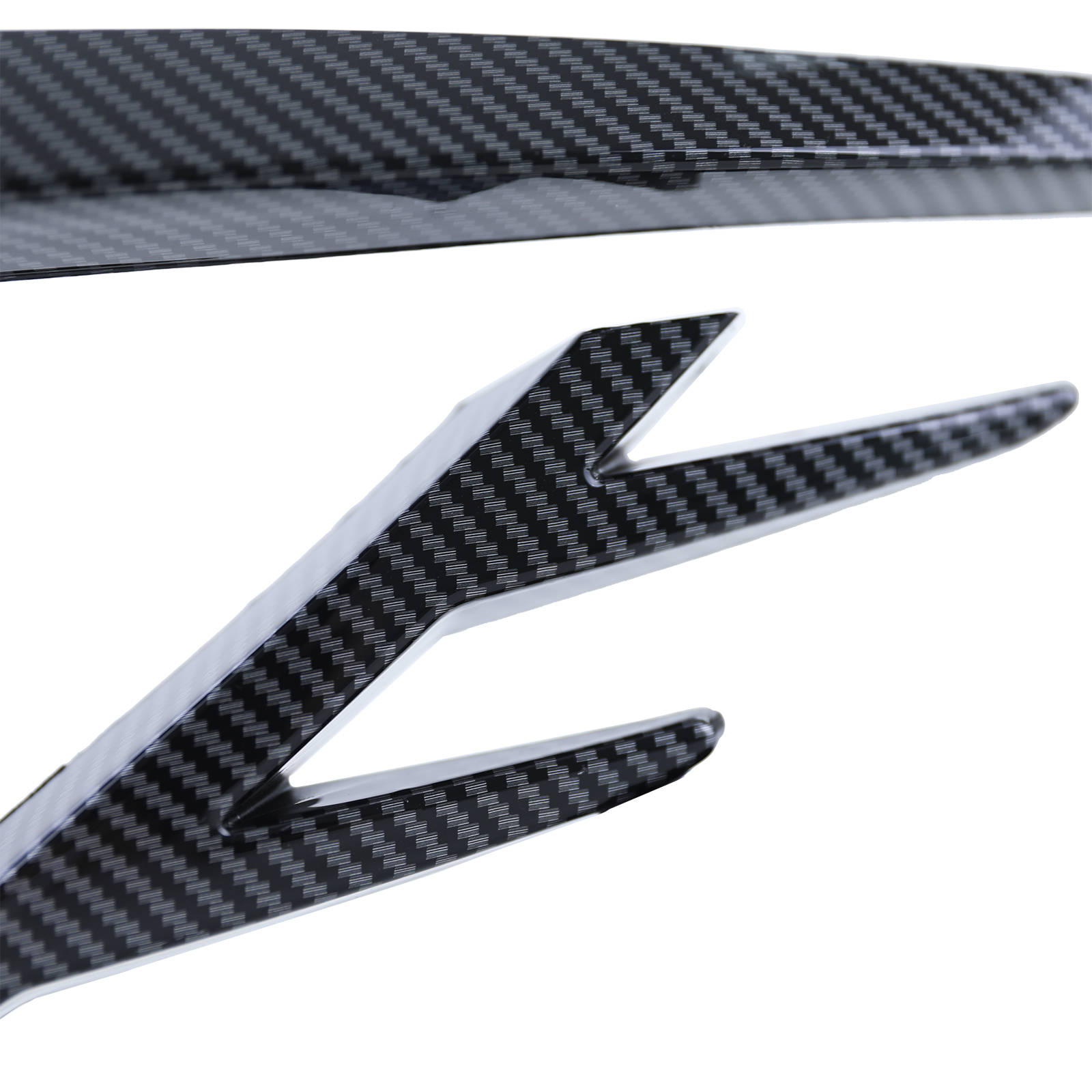 Nebelscheinwerfer Rahmen Gitter GTI Optik Carbon Look Glanz für VW