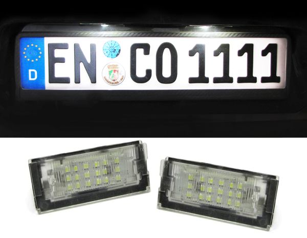 MARCHFA Kennzeichenbeleuchtung Fit für Cooper S R50 R52 R53 LED Kennzeichenbeleuchtung Zubehör （2 Stück） 