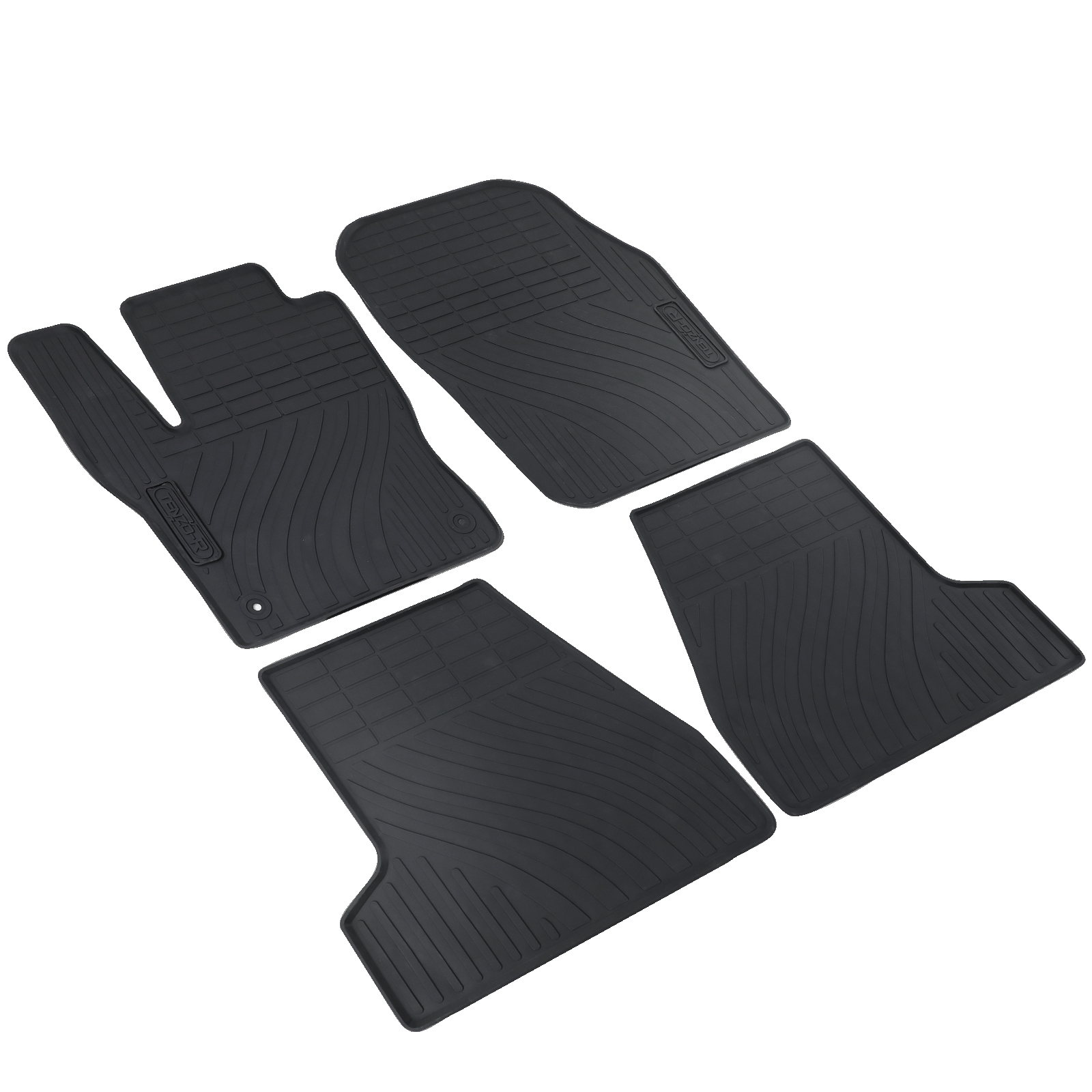Premium Gummi Fußmatten Set 4-teilig Schwarz für Ford Focus III 10-18 kaufen