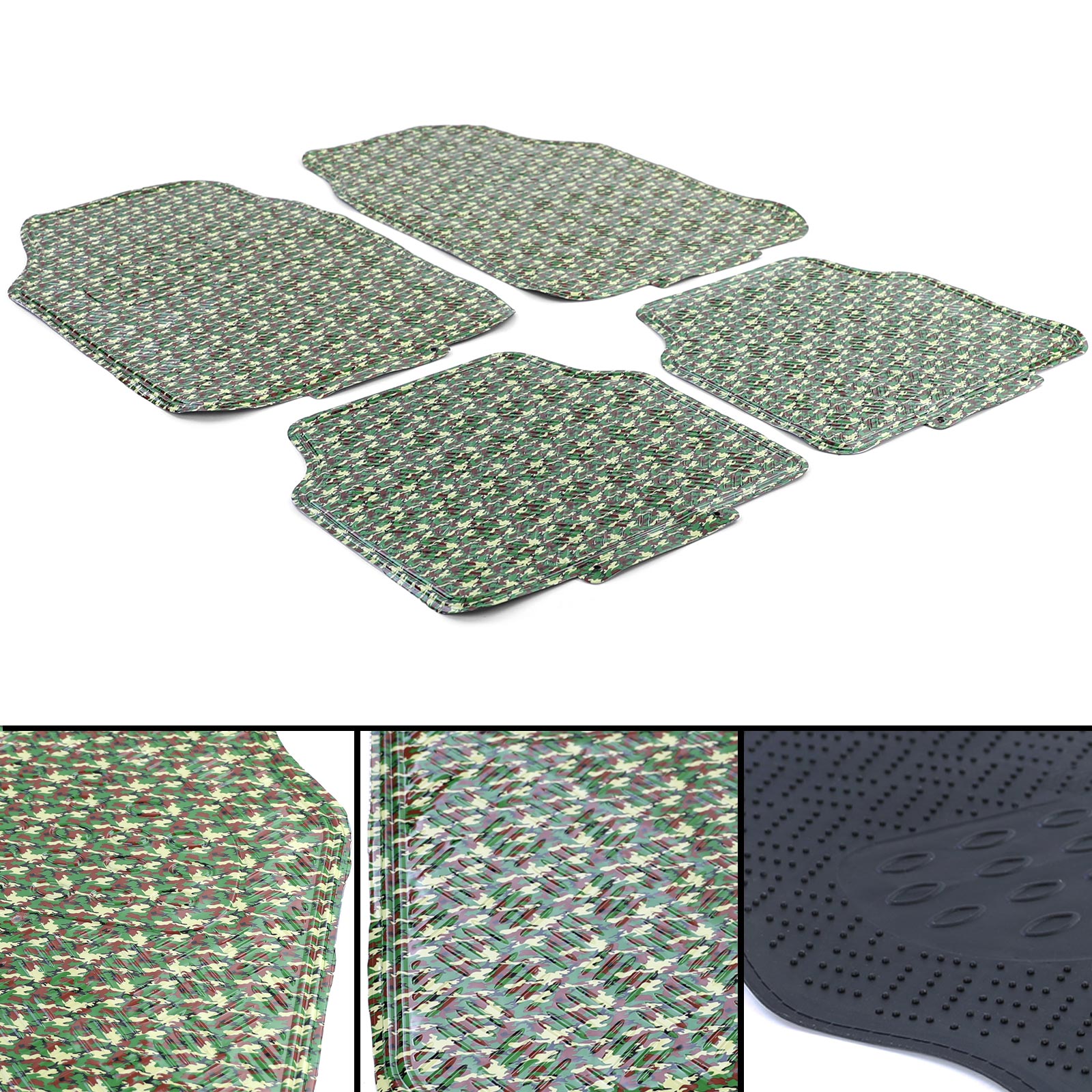 Auto Gummi Fußmatten universal Riffelblech Optik Camouflage Military  Tarnfarbe kaufen