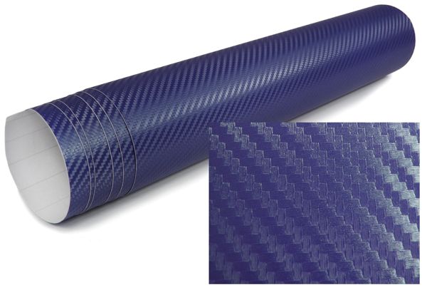 3D Carbon Folie selbstklebend 30cm *1.524 Meter blau kaufen
