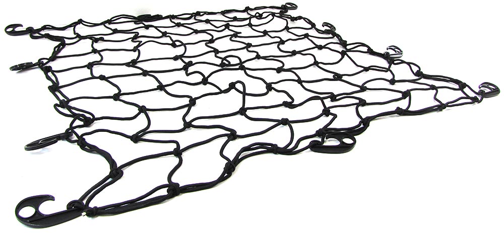 MINKUROW Auto-Kofferraumnetz mit 4 Haken, festes Nylon-Gepäcknetz,  elastisches Rückennetz für die meisten Autos (schwarz-70 x 120 cm)