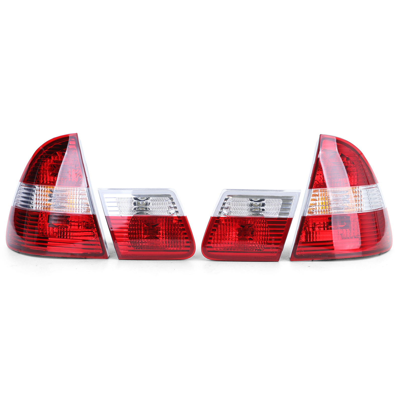 E46 Touring 98-05 Klarglas rot-grau links & rechts Design Rückleuchten Set 