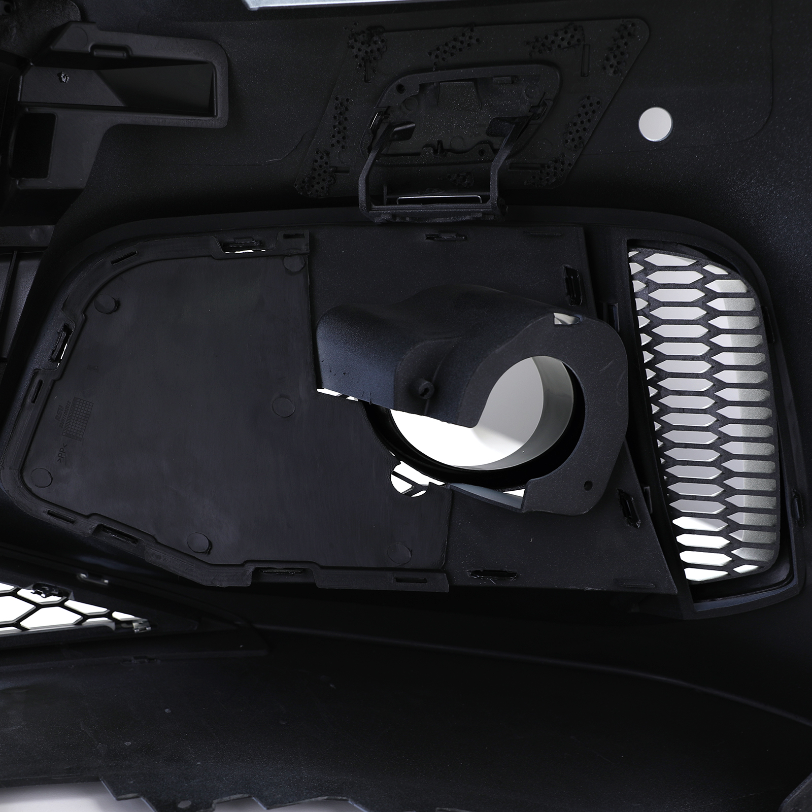 Sport Front Stoßstange + Kühlergrill ohne Emblem Schwarz für Audi