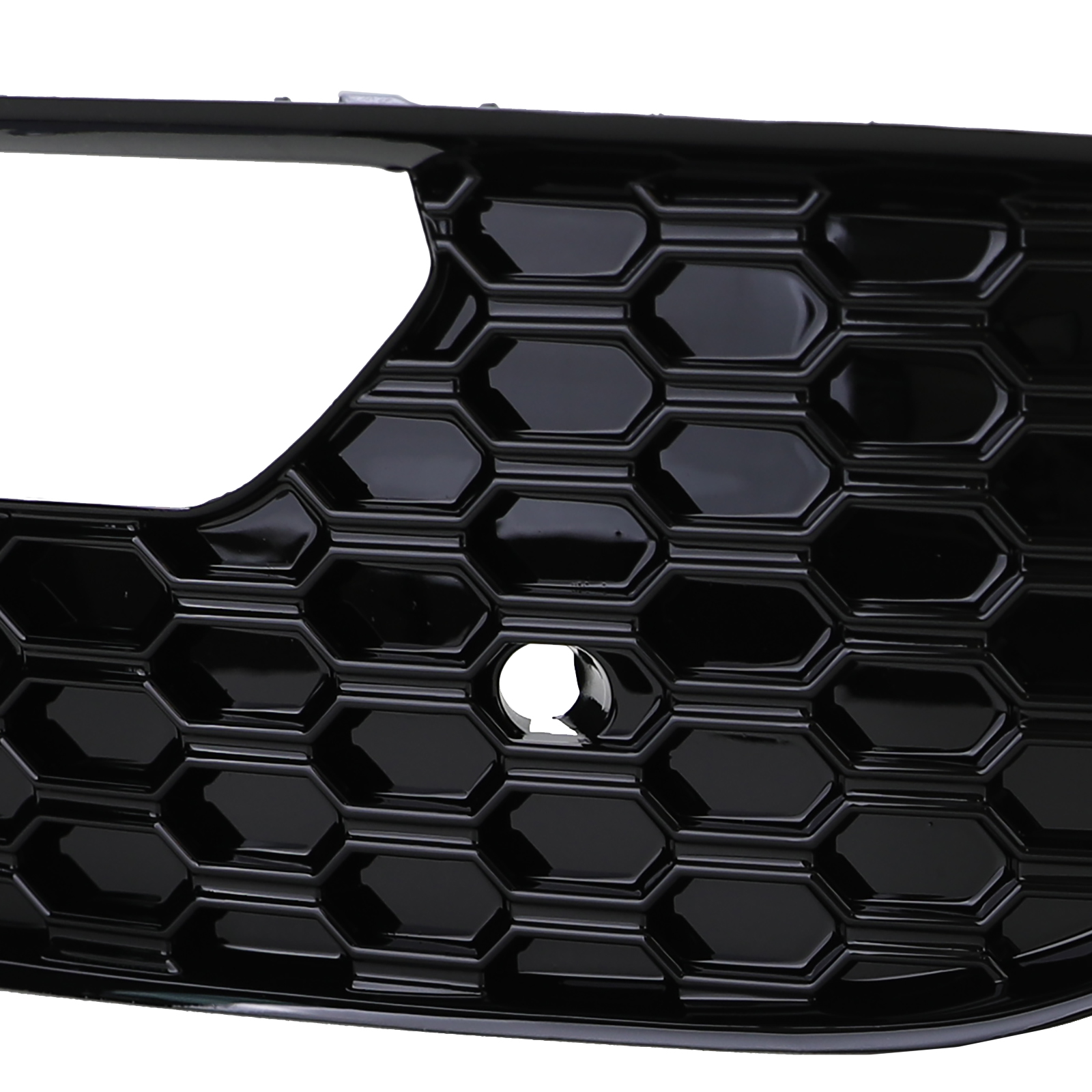 Waben Gitter Blenden Stoßstange Schwarz Glanz passend für Audi A3