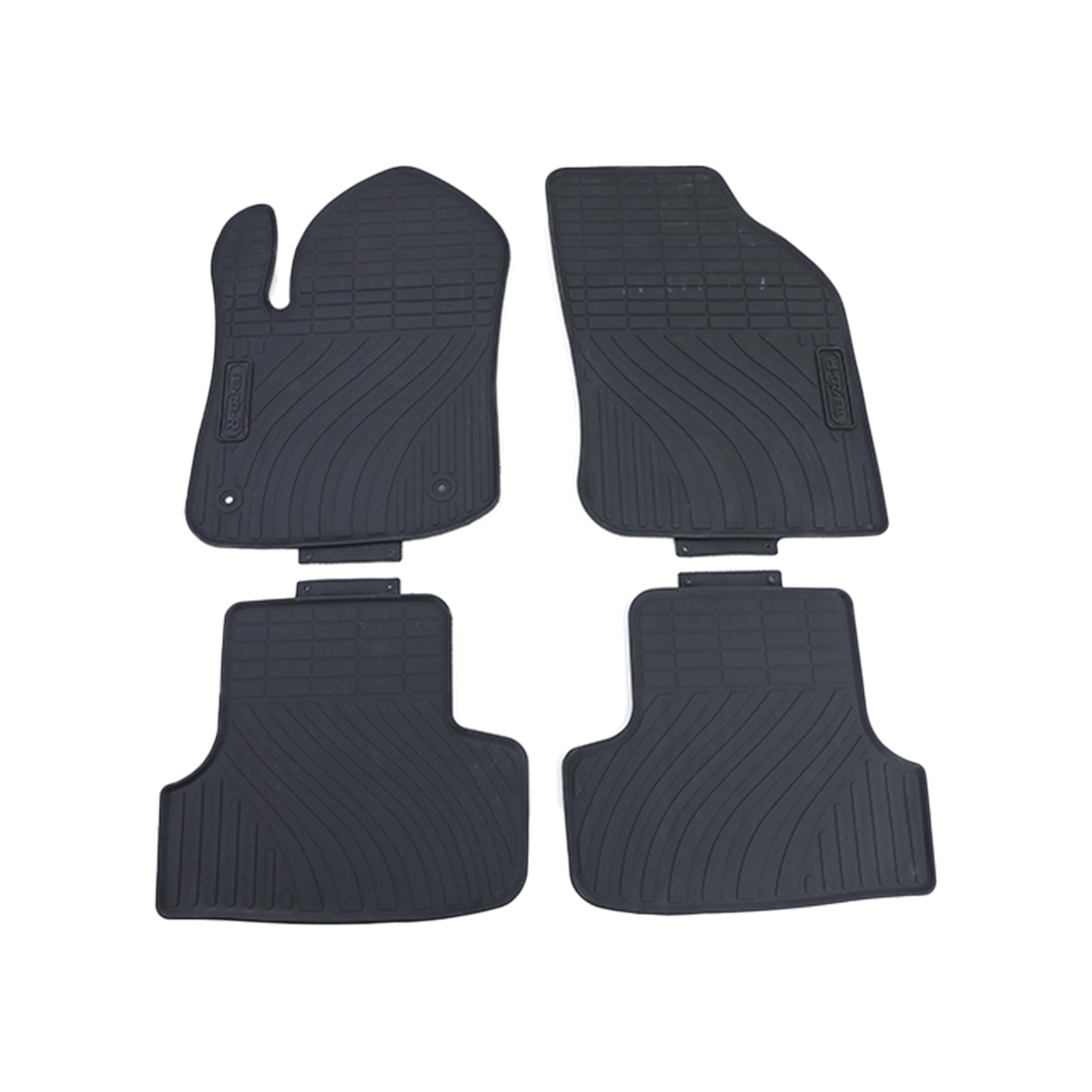 Auto Gummi Fußmatten Schwarz Premium Set für Peugeot 208 12-19 kaufen
